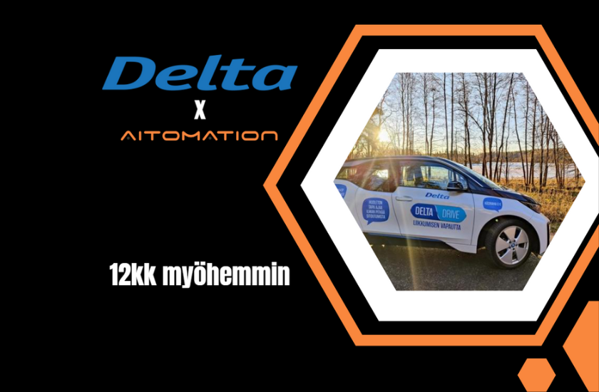 Delta Autolla rutiinitehtävien automatisoinnin hyödyt korostuivat pitkällä aikavälillä.